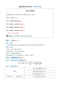 钠及其化合物--2026年高考化学二轮专题模拟试卷及参考答案