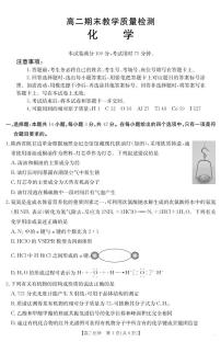 陕西省2024-2025学年高二下学期期末教学质量检测 化学试题（含答案）