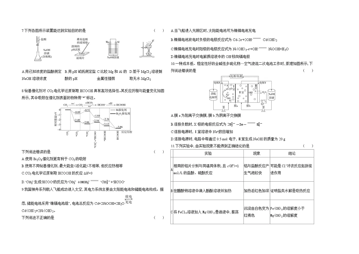人教版高中化学高二上册(选必一)期末测试卷(含答案解析)第2页