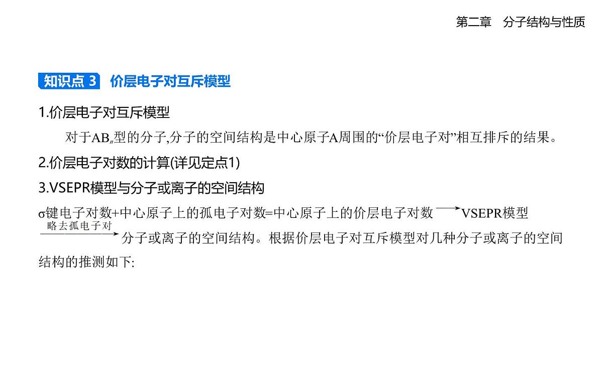 2.2分子的空间结构知识点串讲课件人教版高中化学高二上册(选必二)第5页