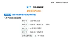 1.1原子結(jié)構(gòu)模型知識點串講課件+分層訓練-魯科版高中化學高二上冊（選必二）