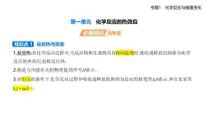 專題一 第一單元　化學(xué)反應(yīng)的熱效應(yīng)知識點串講課件+分層訓(xùn)練-蘇教版高中化學(xué)高二上冊（選必一）