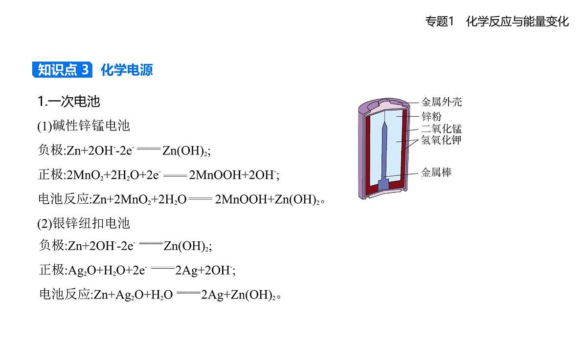 第二单元 化学能与电能的转化知识点串讲课件-苏教版高中化学高二上册(选必一)第4页
