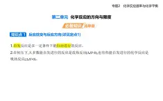 專題二 第二單元　化學(xué)反應(yīng)的方向與限知識點串講課件+分層訓(xùn)練-蘇教版高中化學(xué)高二上冊（選必一）
