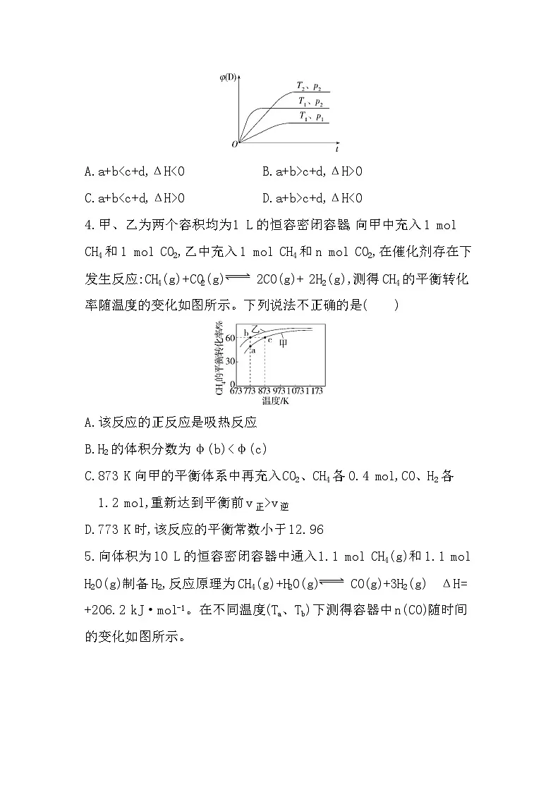 专题2 专题强化练3 化学反应速率和平衡理论及其相关图像(含答案解析)-苏教版高中化学高二上册(选必一)第2页