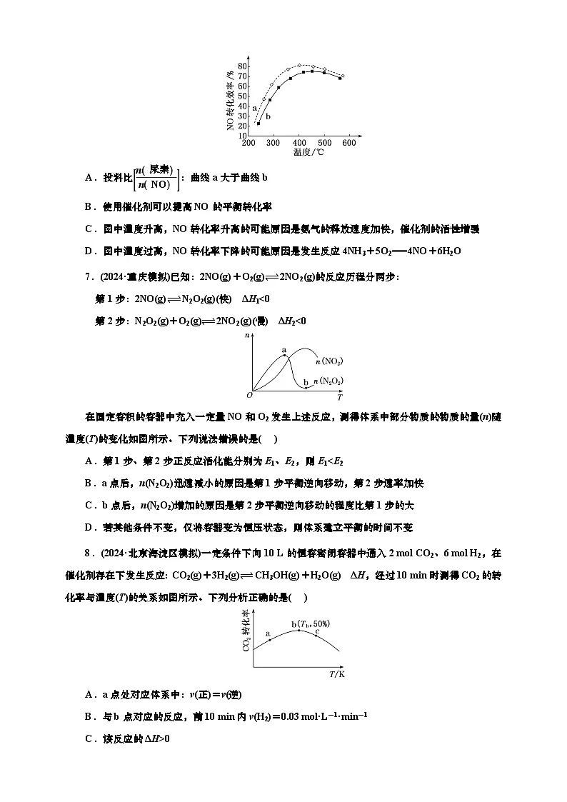 高考一轮复习化学课时检测五十二:速率平衡的一般图像(含解析)第3页