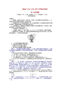 湖北省2024_2025学年高一化学下学期5月月考试卷含解析