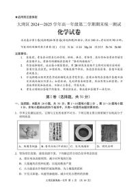 广东省大湾区2024-2025学年高一下学期期末化学试卷（含答案）