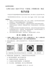 广东省大湾区2024-2025学年高一下学期期末化学试卷(含答案)