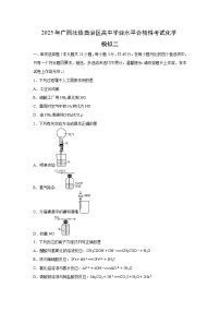 2025年广西壮族自治区高中学业水平合格性考试化学模拟二试题 有答案