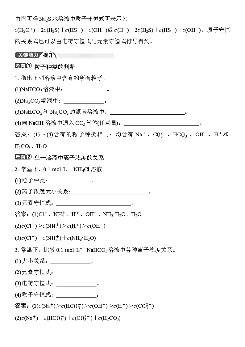 第49讲 溶液中“粒子”浓度关系 (含答案 ) 2026届高三化学一轮总复习 教案第2页