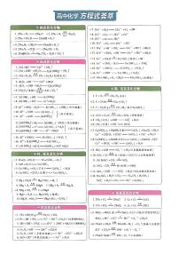 2025版《高中知识清单》化学 新教材版全国通用