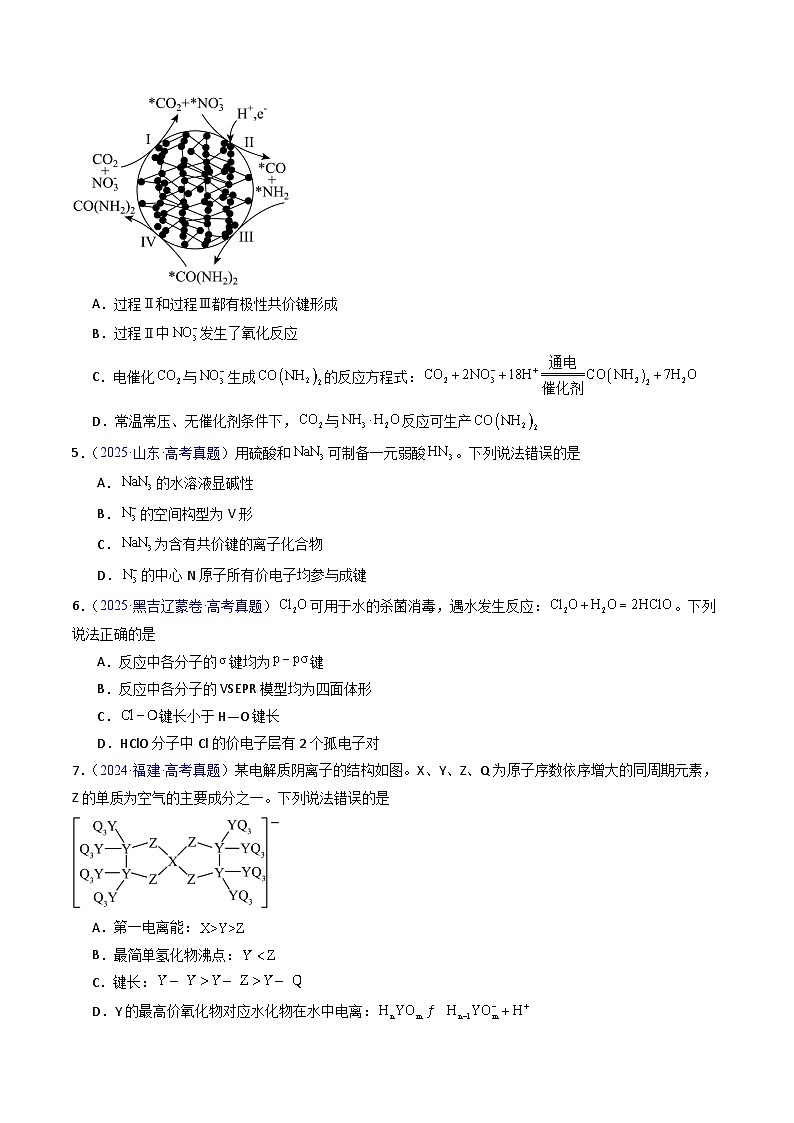 专题21 分子结构与性质 化学键(原卷版)第3页