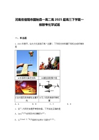 河南省信阳市固始县一高二高2025届高三下学期一模联考化学试题（含答案解析）