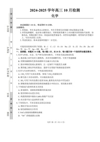 2025届山东省中昇大联考高三下学期10月联考-化学试题（含答案）