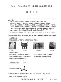 黑龙江省齐齐哈尔市龙西北九校2026届高三上学期9月开学考-化学试题+答案