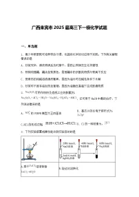 广西来宾市2025届高三下一模化学试题（含答案解析）