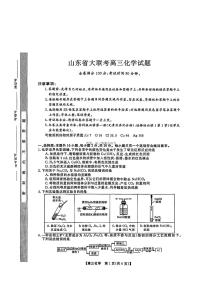 2025年山东大联考高三上学期9月化学试题及答案