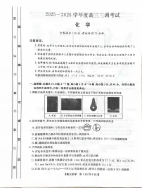 河北衡水部分学校2026届高三上学期三调化学试题（PDF版，含答案）