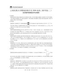 云南民族大学附属高级中学2026届高三上学期联考卷（二）化学试题（含答案）