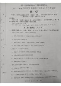 辽宁省重点高中沈阳市郊联体2025-2026学年高三上学期10月月考化学试题