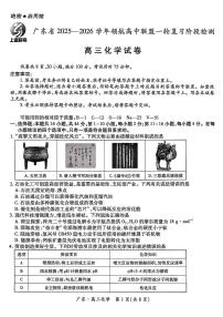 广东上进联考2025-2026学年领航高中联盟2026届高三10月一轮复习阶段检测化学含答案解析