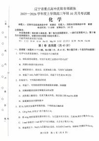 辽宁省重点高中沈阳市郊联体2026届高三年级10月月考+化学试题（含答案）含答案解析