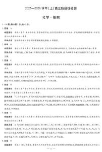 河南省部分学校2025-2026学年高三上学期10月阶段性检测化学试卷（PDF版附解析）
