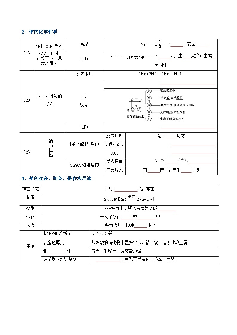 第二章 海水中的重要元素——钠和氯(复习讲义)(原卷版)第3页