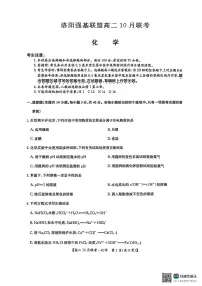 河南省洛阳强基联盟2025-2026学年高二上学期10月联考化学试卷（PDF版附解析）