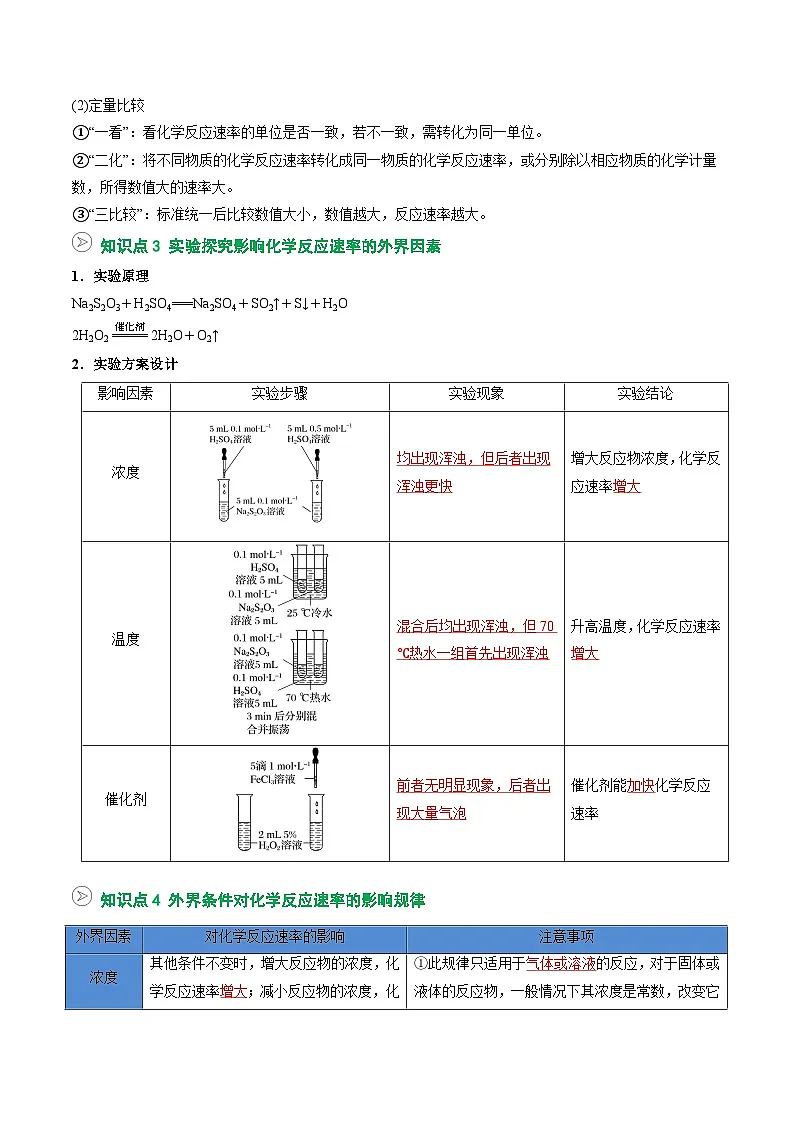 【02-暑假预习】第03讲 化学反应速率(教师版)-2025年新高二化学暑假衔接讲练 (人教版)第3页