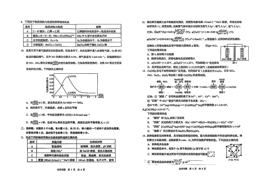 山东省青岛市2026届高三上学期10月部分学生调研检测化学试题(月考)第2页