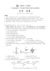 广西邕衡教育名校联盟2026届高三年级秋季学期9月份联合调研测试化学试卷+答案