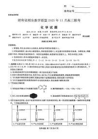 湖南省湘东教学联盟2026届高三上学期11月联考化学试题+答案