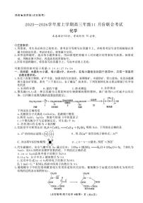 辽宁点石联考2026届高三上学期11月联考化学试卷+答案