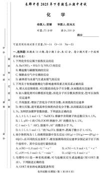 湖南省长沙市长郡中学2025-2026学年高二上学期期中考试化学试卷（扫描版附答案）