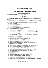2025北京育才学校高三（上）期中化学试卷