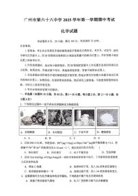 广东省广州市第六十六中学2025-2026学年高二上学期期中考试化学试题