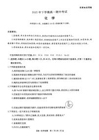 湖南省名校联盟联考2025-2026学年高一上学期11月期中化学试题