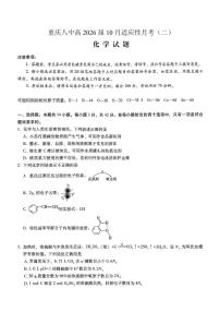重庆市第八中学2026届高三上学期11月适应性月考卷（三）化学试卷+答案