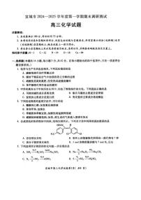 安徽省宣城市2024-2025学年高三上学期期末调研测试 化学试题
