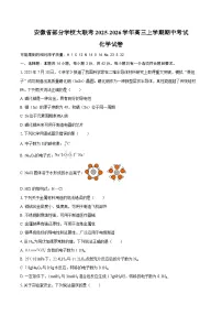 安徽省部分学校大联考2025-2026学年高三上学期期中考试化学试卷（含答案）