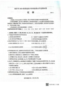 山东省临沂市2024-2025学年高一上学期1月期末考试 化学试题