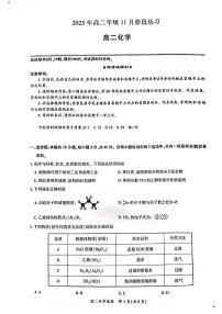 湖北省圆创联考2025-2026学年高二上学期11月期中化学试卷含答案