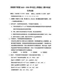 辽宁省大连市滨城高中联盟2025-2026学年高二上学期期中考试化学试卷（含答案）