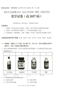 重庆市名校联盟联合考试2025-2026学年高二上学期11月期中化学试题（图片版，含答案）含答案解析