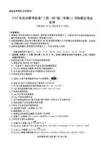 辽宁省点石联考东北“三省一区”2025-2026学年高二上学期12月月考化学试题含答案含答案解析
