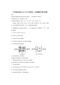 广东省茂名市2025-2026学年高一上学期期中考试化学试卷(学生版)
