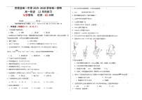 新疆维吾尔自治区喀什地区巴楚县第一中学2025-2026学年高一上学期12月月考化学试题