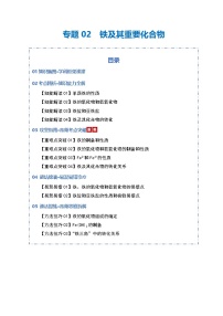 高考化学一轮复习-铁及其重要化合物（知识清单）（全国通用）（原卷版）